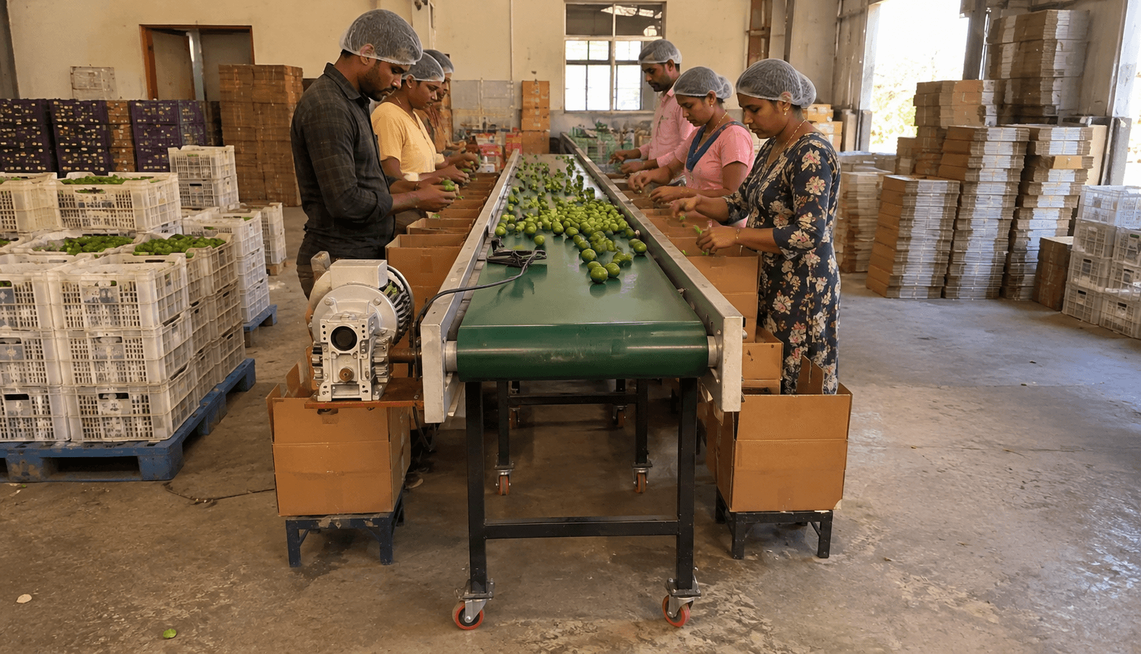Table Conveyor in use