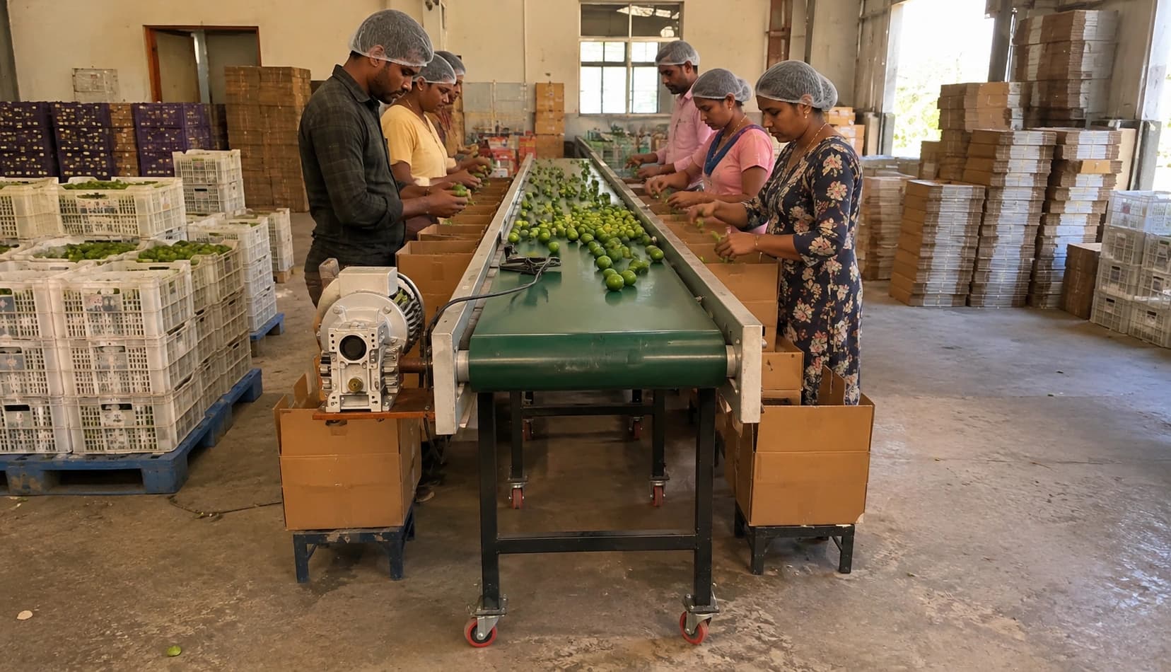 Table Conveyor in use