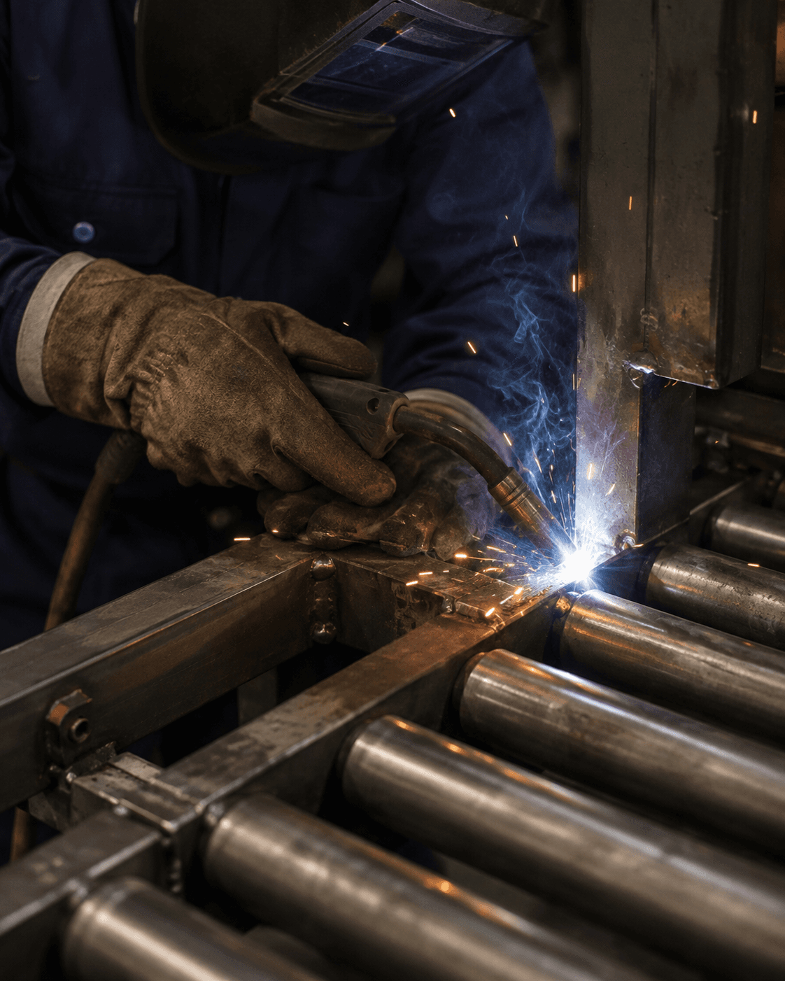 Fabrication workshop where Classic Agro machines are welded and assembled